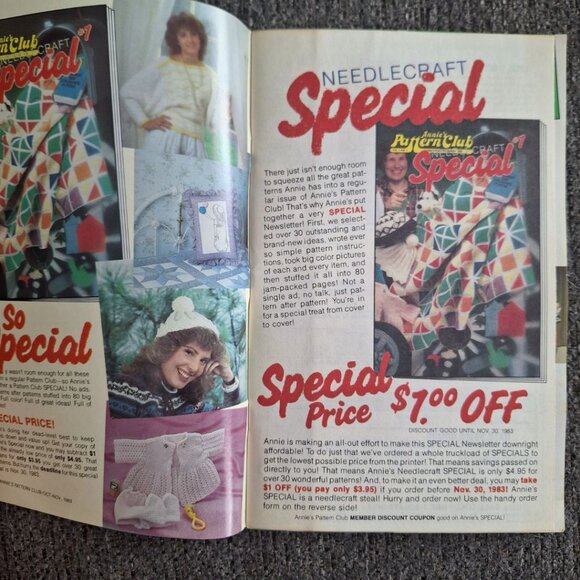 Annie's Pattern Club No 23 Needle Craft Newsletter Booklet Quilt Dress 1983 Ma P - Picture 11 of 14